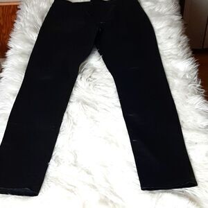 M&M BLACK Stretch Black Shiny Jeans 12‎ 32x30 .New